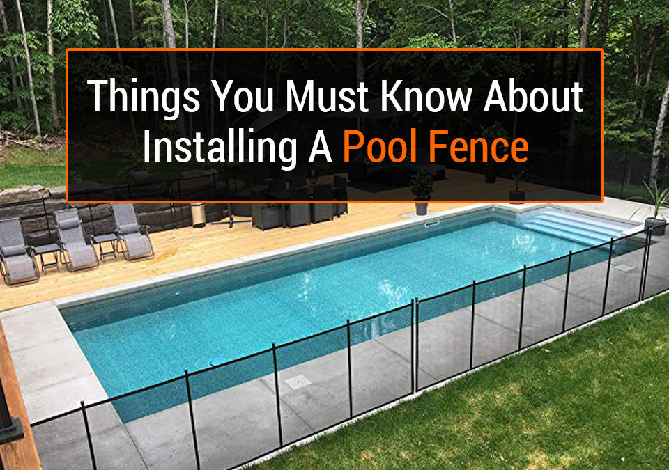 Install pool fence